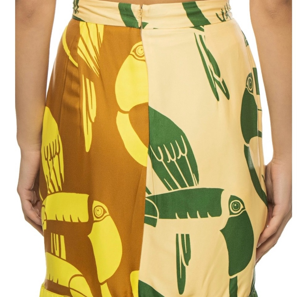 Mixed rainbow toucans miniskirt - Picture 3 of 4